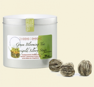 China Green Blooming Tea Marigold Silvery Stage