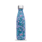 Preview: Qwetch Thermosflasche "Blumengarten blau" (500ml)