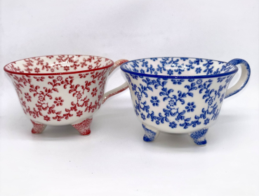 Preview: 2er Tassen-Set mit Füßchen 