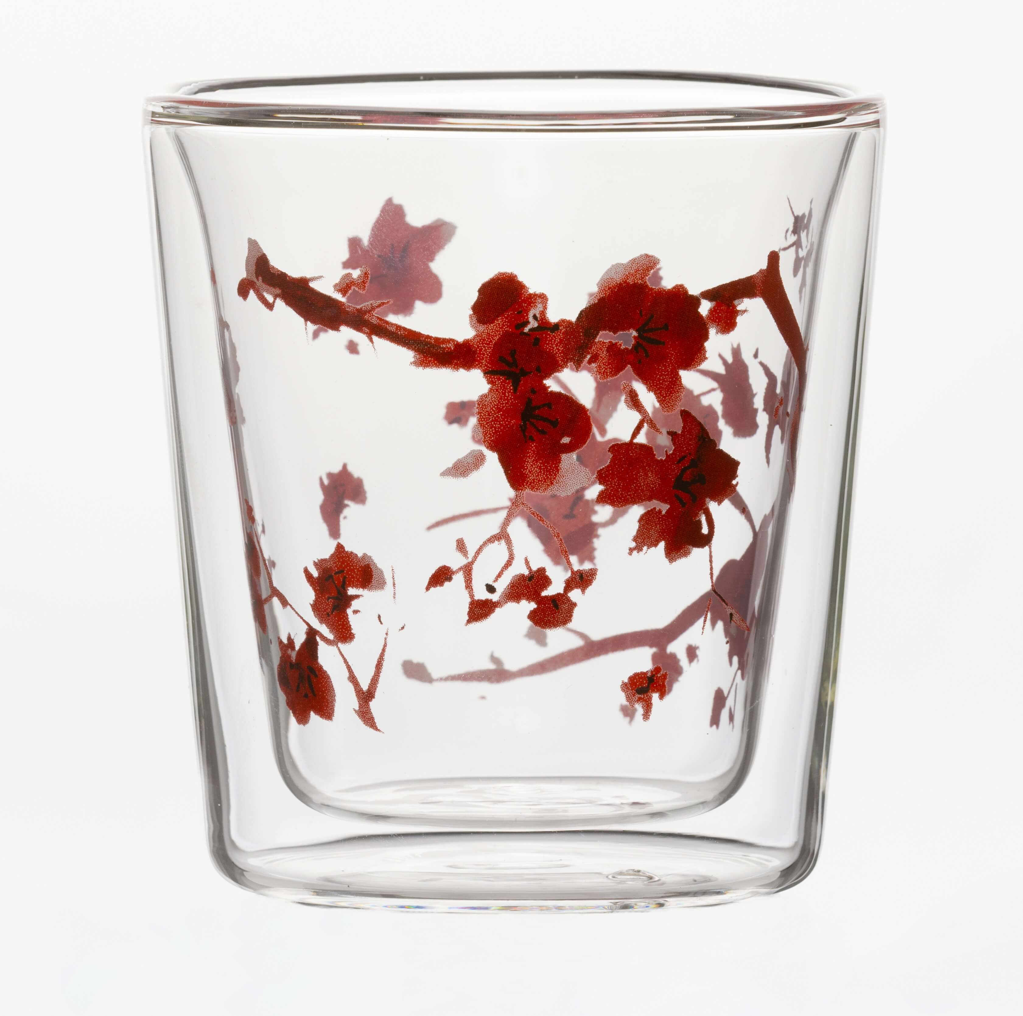 doppelwandiges teeglas lyn cherry blossom mit teesieb bei bestellen │ TeeFARBEN