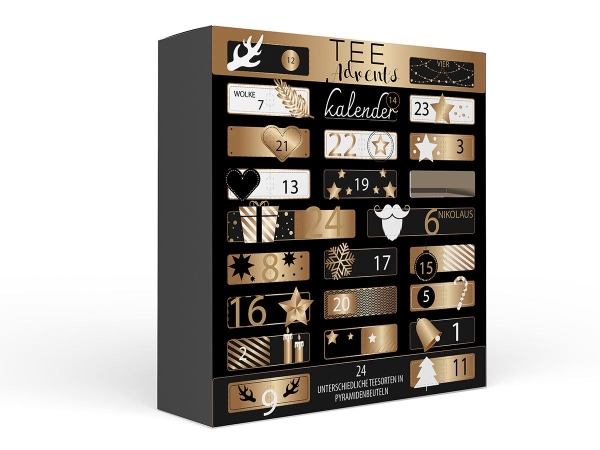 XL Tee-Adventskalender "Goldene Weihnachten"