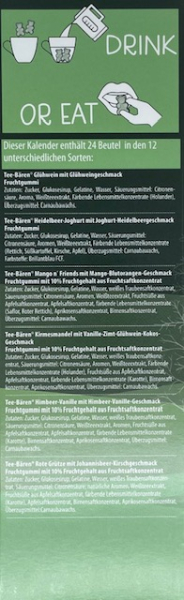 Tee-Bären® - Adventskalender "Duo"